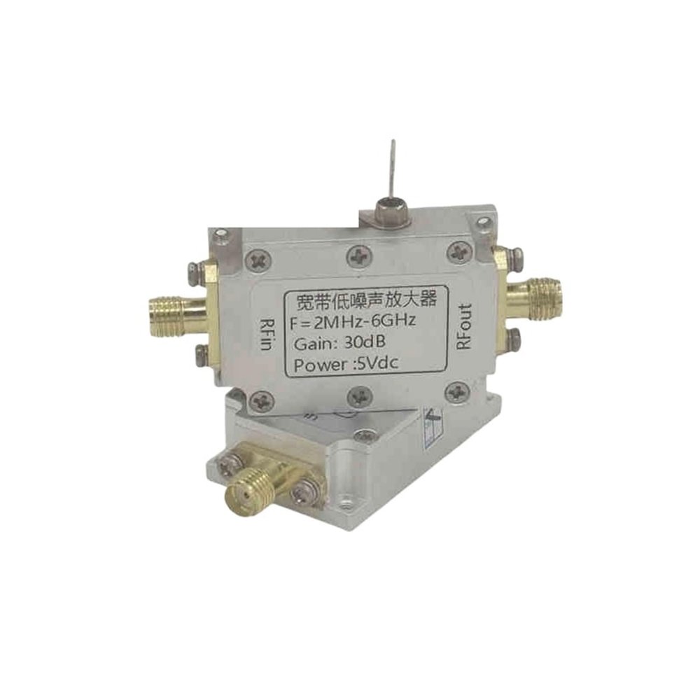 1pc 2M-6GHz Low Noise Amplifier LNA Amplifier with 30DB Gain & High Flatness (Without Type-C 5V Port)