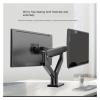 ADBWEKKF G32 monitor stand dual screen splicing rotating computer stand dual screen desktop monitor base stand(Black) view 3