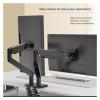 ADBWEKKF G32 monitor stand dual screen splicing rotating computer stand dual screen desktop monitor base stand(Black) view 4