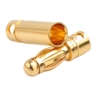 10pair/lot 2.0/3.0/3.5/4.0/5/5.5/6/6.5/8mm Gold Bullet Banana Connectors(8.0mm 10 Pairs)