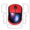 Anti-Slip Mouse Grip Tape for Logitech G PRO 2 Lightspeed  ZBAGUG Sweat-Proof Soft-Touch Grip Stickers for Enhanced Control & Comfort, Scratch-Resistant Removable Non-Residue Skin, Red Suede. view 1