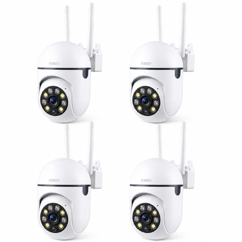 PBSEV Security Camera Indoor 1080P Wired, Pan/Tilt Control, Two-Way Audio, Clear Night Vision, Easy Setup, SD/Cloud Storage, WiFi Home Camera for Baby, Pet, Bedroom & Living Room Monitoring