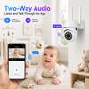 PBSEV Security Camera Indoor 1080P Wired, Pan/Tilt Control, Two-Way Audio, Clear Night Vision, Easy Setup, SD/Cloud Storage, WiFi Home Camera for Baby, Pet, Bedroom & Living Room Monitoring view 2