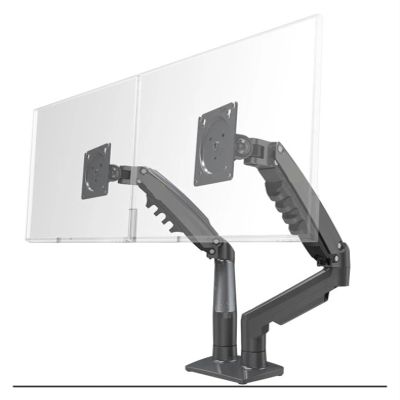 ADBWEKKF Dual-arm monitor stand 17-30 inch mounting bracket load bearing 2-9 kg/piece F160(Matte Charcoal NoUSB)