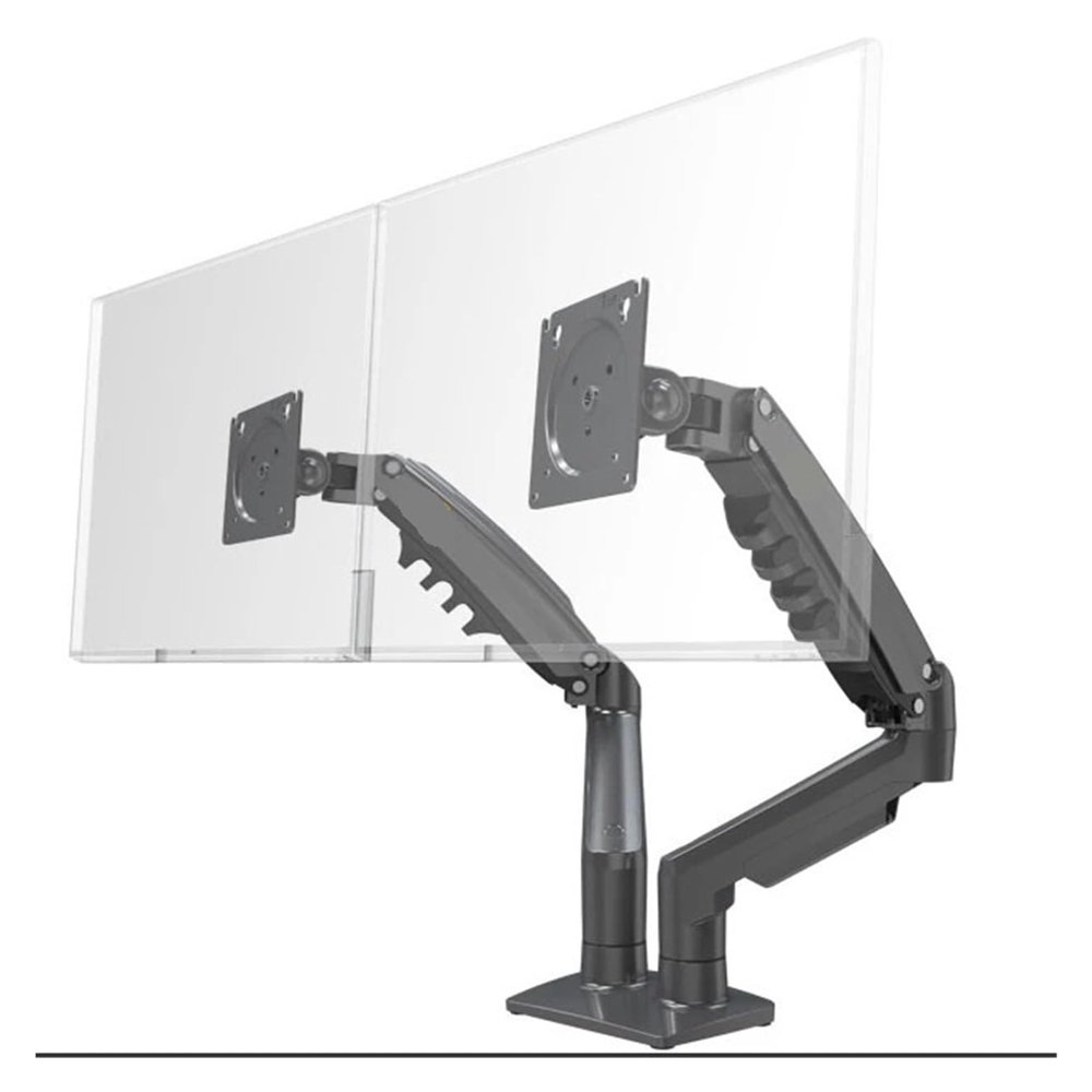 ADBWEKKF Dual-arm monitor stand 17-30 inch mounting bracket load bearing 2-9 kg/piece F160(Matte Charcoal NoUSB)