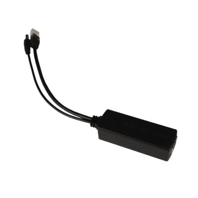 Gigabit POE Splitter 48V to 5V/12V USB/Type-C/DC 10/100/1000Mbps Power Over Ethernet(5.5x2.1mm (5V 2.4A),100Mbps)