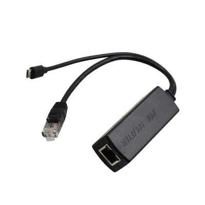 Gigabit POE Splitter 48V to 5V/12V USB/Type-C/DC 10/100/1000Mbps Power Over Ethernet(Micro USB (5V 2A),1000Mbps)