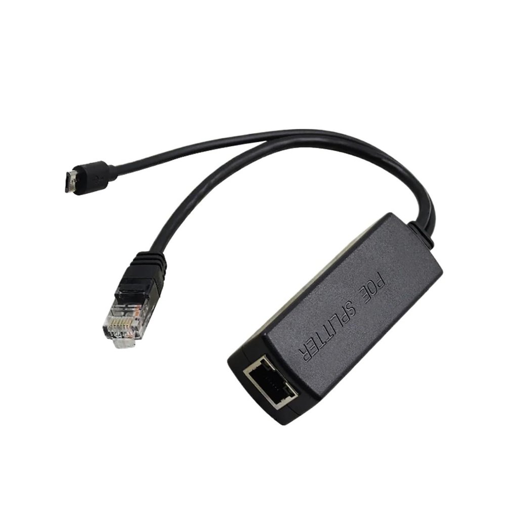 Gigabit POE Splitter 48V to 5V/12V USB/Type-C/DC 10/100/1000Mbps Power Over Ethernet(Micro USB (5V 2A),1000Mbps)