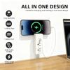 Electrical Outlet Extender Stick with Phone Holder, Features USB-A/C and 2 AC Outlets,Rotates 180 Access Hard-to-Reach Outlets,Multi Plug Outlet Splitter for Couches, Nightstands, Desks,Dorm, Office view 3