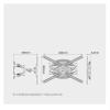ADBWEKKF 757-L400 TV hanging telescopic bracket left and right rotating bracket stretch wall hanging bracket 32-70 inches view 3