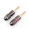 8Pcs 4mm Banana 24K Gold Plated Pure Copper Speaker Adapter Screw Plugs Audio Connectors view 3