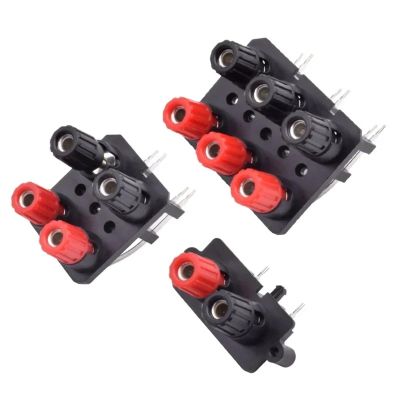 1pc 2 4 6 Positions Bend Pin External Audio Jack Speaker Amplifier Banana 4mm Socket Connector Screw Post Terminal Block(4 Positions)