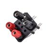 1pc 2 4 6 Positions Bend Pin External Audio Jack Speaker Amplifier Banana 4mm Socket Connector Screw Post Terminal Block(4 Positions) view 2