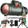 Pankoo 40X60 Monocular Telescope with Smartphone Holder & Upgraded Tripod, 2024 BAK4 Prism FMC Monoculars for Adults, HD Monocular Scope for Bird Watching Hiking Concert Camping Travelling view 1