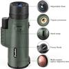 Pankoo 40X60 Monocular Telescope with Smartphone Holder & Upgraded Tripod, 2024 BAK4 Prism FMC Monoculars for Adults, HD Monocular Scope for Bird Watching Hiking Concert Camping Travelling view 2