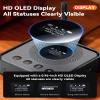 Bluetooth Receiver Transmitter for Home Audio/TV/Computer Systems Supporting Features OLED Display/Low Latency/HD Bluetooth Audio Adapter Equipped with USB/Optical/RCA/3.5mm AUX Input/Output Ports view 2