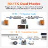 Bluetooth Receiver Transmitter for Home Audio/TV/Computer Systems Supporting Features OLED Display/Low Latency/HD Bluetooth Audio Adapter Equipped with USB/Optical/RCA/3.5mm AUX Input/Output Ports view 3