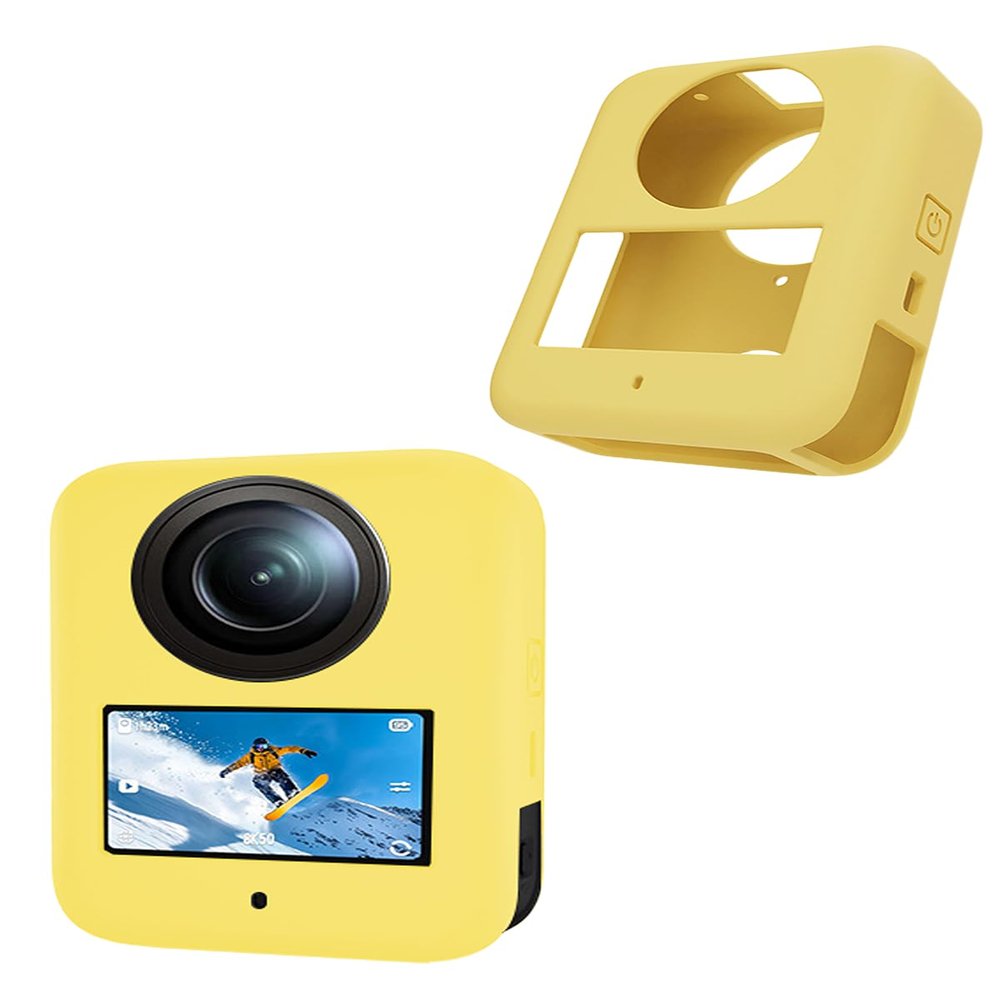 for DJI Osmo 360 Camer Protective case, Shockproof Lightweight Silicone Protective, Waterproof, Rugged, Durable, Yellow