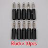 10pcs Audio Speaker Screw Banana Gold Plate Plugs Connectors 4mm Black Red(10pcs Black) view 2