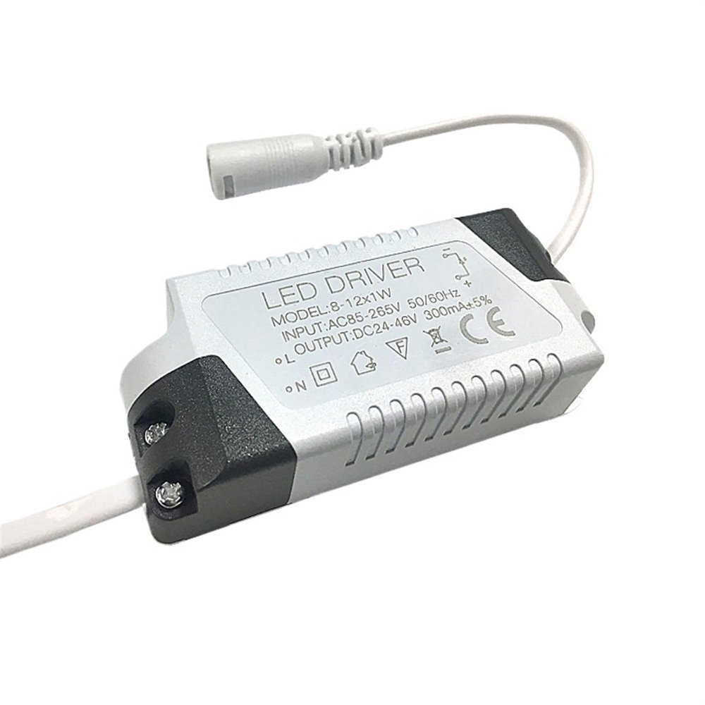 LED Panel Light Isolation Driver 3-50W External DC Head Constant Current Wide Voltage LED Driver Power Supply Flat Panel Light Power Supply(30W(900MA))
