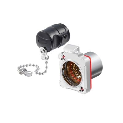FLKPIEGRH Aviation Plug 19-pin BD24 Male and Female Industrial Connector Waterproof Connector(Flange Public seat)