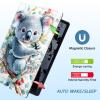 Case for Samsung Galaxy Tab S10 Ultra/Tab S9 Ultra14.6 Inch PU Leather Folio Multi-Angle Stand Cover/Auto Wake/Sleep,Streaming & Typing for Samsung Tablet Case,Cute Koala view 4