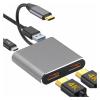 4k Uhd Display USB C Thunderbolt3 HDTV Extend 2 Monitors 3.0 Hub TY>pe Dock Pd Fast for Pro Air view 1