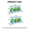 Foldable Wire Spool Rack,Portable Cable Dispenser,Heavy-duty Automotive Wiring Storage,with 3 Independent Spools,30kg Load Capacity(Blue,69x34x82cm) view 2