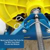 Foldable Wire Spool Rack,Portable Cable Dispenser,Heavy-duty Automotive Wiring Storage,with 3 Independent Spools,30kg Load Capacity(Blue,69x34x82cm) view 3