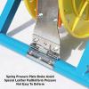 Foldable Wire Spool Rack,Portable Cable Dispenser,Heavy-duty Automotive Wiring Storage,with 3 Independent Spools,30kg Load Capacity(Blue,69x34x82cm) view 4