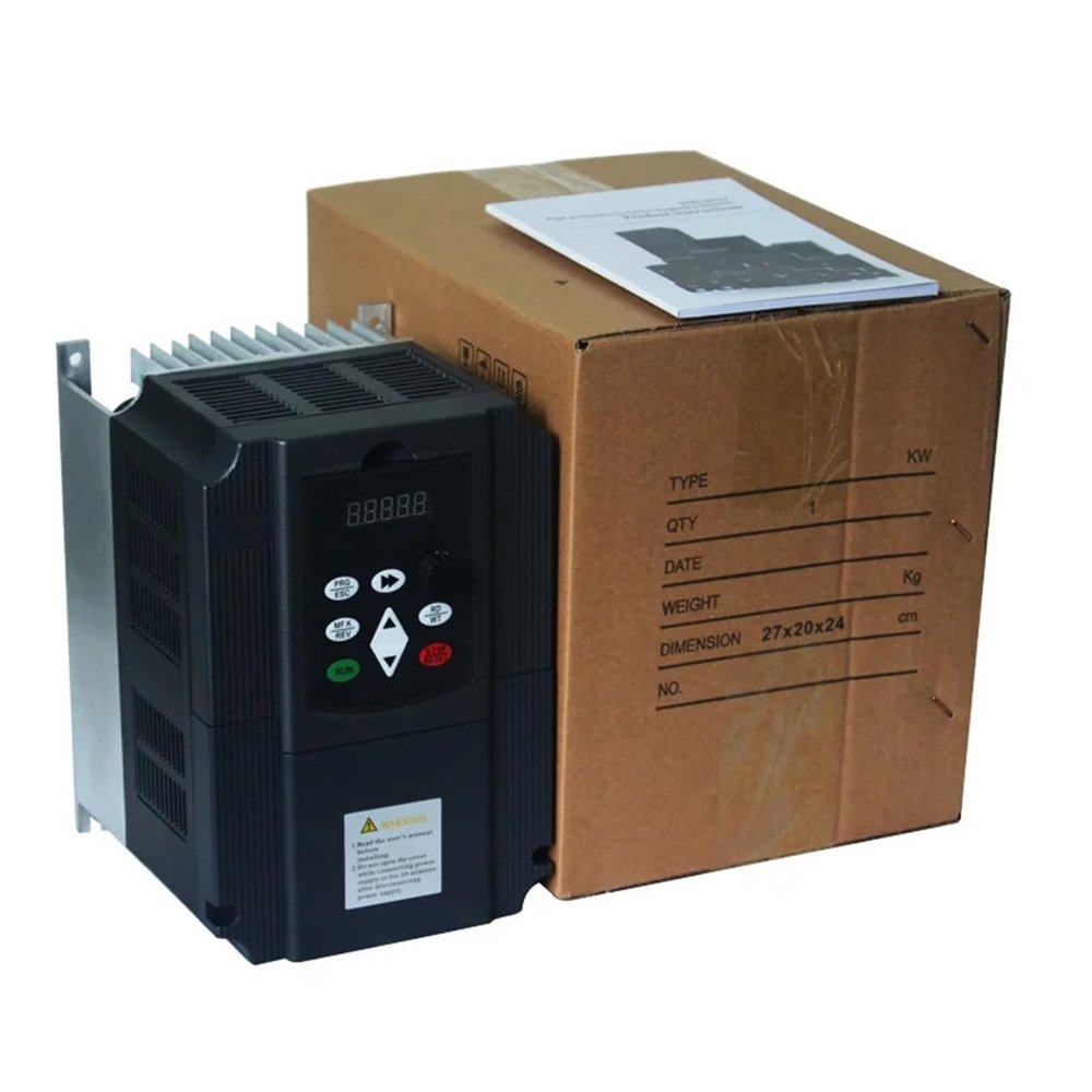 1PCS 11KW/7.5KW Frequency Inverter Input 1 Phase 220V Output 3 Phase 380V VFD-V Frequency Converter Inverters Speed Controller(220V to 380V 2.2kw)