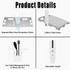 2-Be-Best Universal Projector Ceiling Mount with Tray, 13IN-21.6IN / 33CM-55CM Height Adjustable Projector Shelf Tray Mount for Ceiling Upgraded view 3