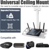 2-Be-Best Universal Projector Ceiling Mount with Tray, 13IN-21.6IN / 33CM-55CM Height Adjustable Projector Shelf Tray Mount for Ceiling Upgraded view 4