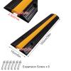 39in Hose Cable Protector Ramp, Rubber Speed Bumps, Speed Bumps for Road, Driveway Cord Protector, for Garage Gravel Roads Asphalt Concrete, Maximum Load 44000lbs view 3