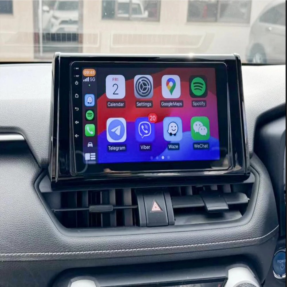10" Touch Screen Android 14 Car Radio Stereo for Toyato RAV4 2018-2020with Wireless Carplay Android Auto GPS Units BT WiFi FM RDS DSP SWC AHD Backup Camera 4+64G