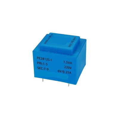 PE2812S-I 1.5VA 110V-380V / 6V/7.5V/9V/12V/15V/18V/24V Encapsulated Safety Isolating Transformer 1Pcs(1.5VA 380V 12V)