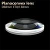 Convex Lenses Galss Optical Lens Telescope Microscope Eyepiece Spotlight D60mm F70/130mm Astronomical Telescope Part(D60mmF130mm) view 2