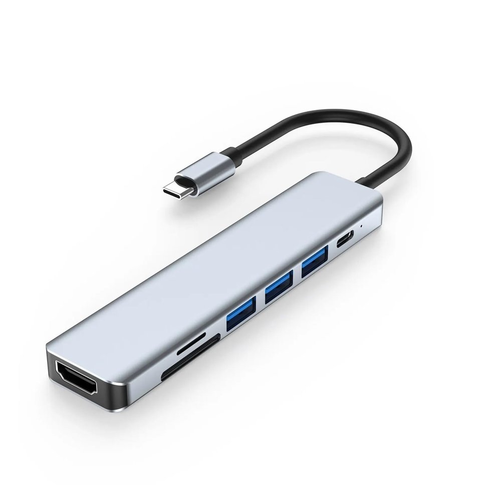 7-in-1 USB C Docking Station 4K HDMI-Compatible Adapter 3.0 HUB TY>pe to HDMI PD 87W Splitter for Pro(7-in-1 B)