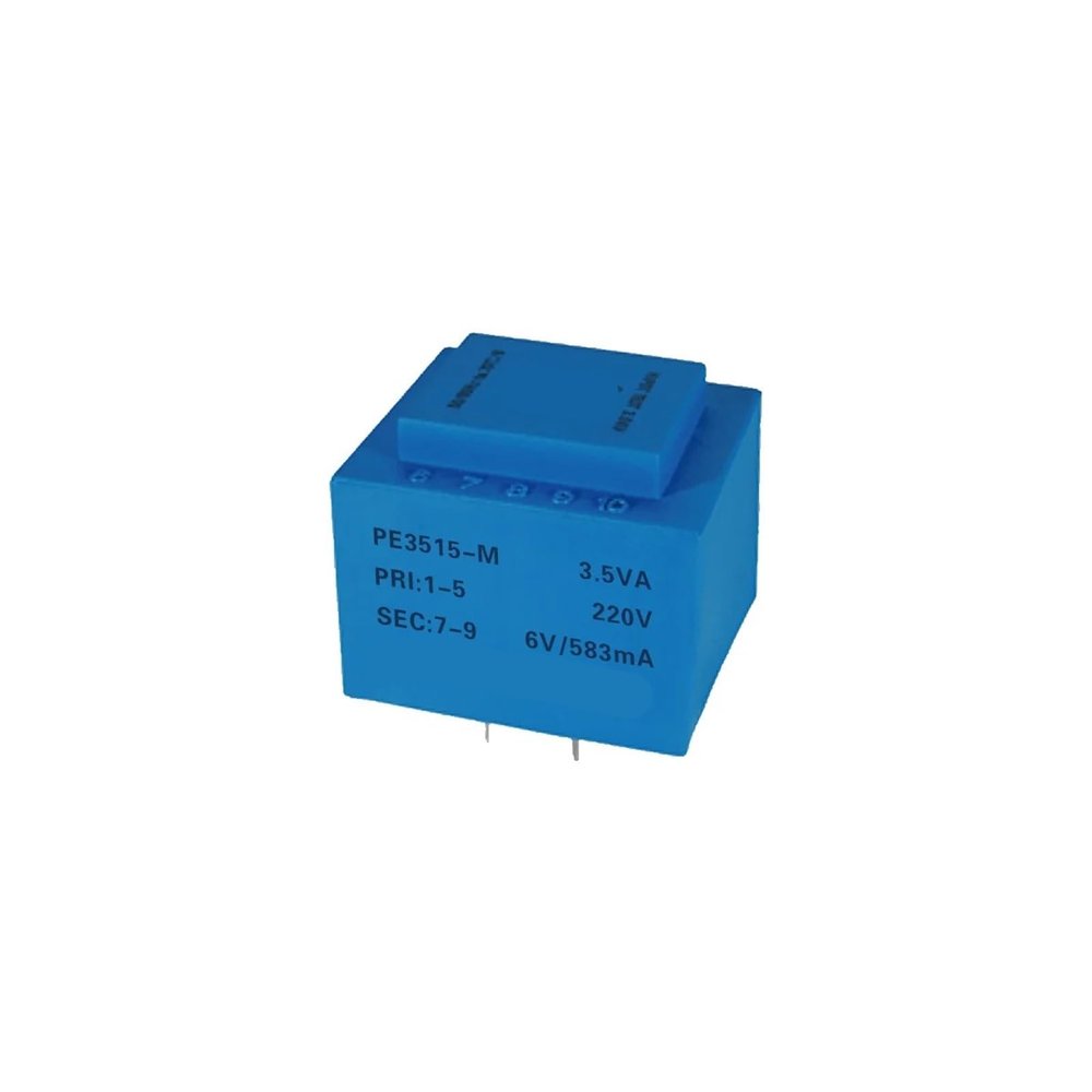PE3515-M 3.5VA 110V-380V / 6V/7.5V/9V/12V/15V/18V/24V Encapsulated Safety Isolating Transformer PCB Welding 1Pcs(3.5VA 110V 15V)