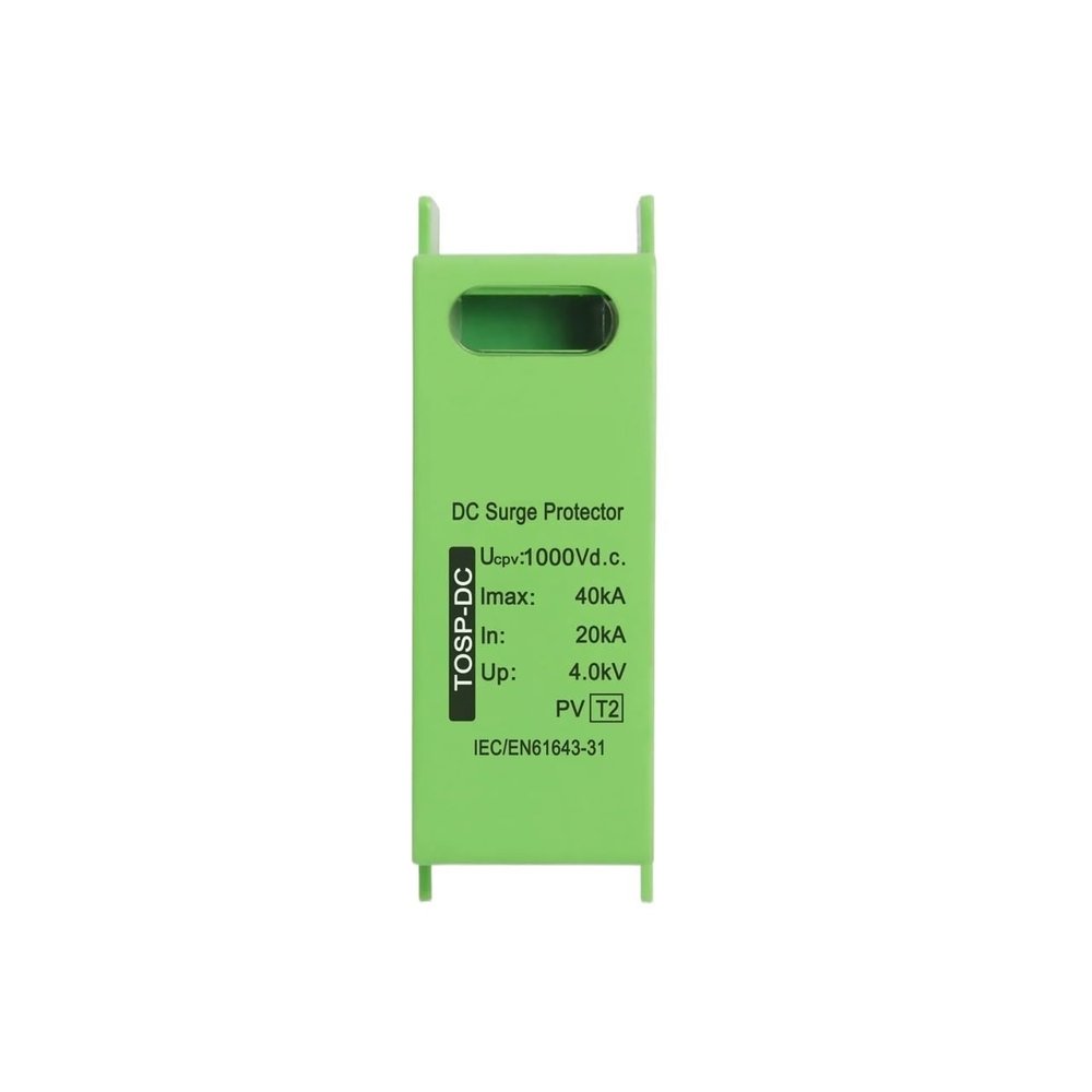 1000V DC Surge Protective Device (SPD) 2P 20KA-40KA Voltage Protector and Lightning Arrester for PV Systems