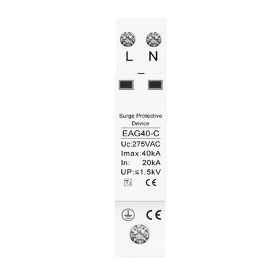 1P+N AC SPD 20KA~40KA 275V House Surge Protector Protection Protective Low-Voltage Arrester Device
