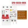 230V 2P SPD Residual Current Circuit Breaker with Overload Overvoltage RCBO RCCB with Lightning Protection MCB Leakage Protector(63A) view 2