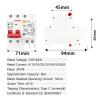 230V 2P SPD Residual Current Circuit Breaker with Overload Overvoltage RCBO RCCB with Lightning Protection MCB Leakage Protector(63A) view 3