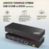 Lenovo 40AF0135US Thinkpad Docking Station Dual Monitor Hybrid USB-C with USB-A | Comes with 135W, HDMI, DP, USB C to A Cables view 4