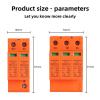 1PCS DC 1000V 40kA Protector SPD - 2P/3P PV Lightning Arrester, DC Surge Protection for Photovoltaic Systems(3P-40KA,DC1000V) view 3