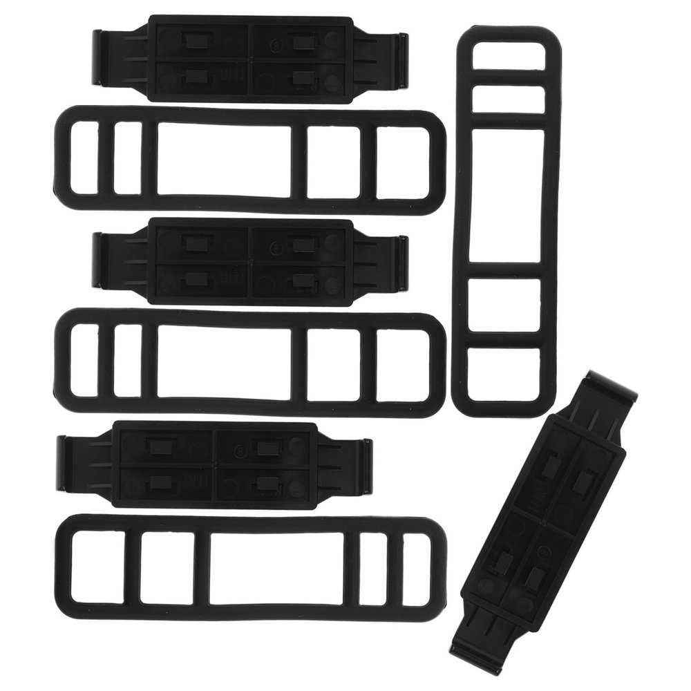 4pcs Dash Cam Mounting Base Kit: Clamp Buckle and Holding Straps for Rear View Mirror - Vehicle Recorder Mount Replacement