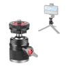 BallHead Tripod Head with Locking Knob 360Rotatable BallHeads Camera Mount Adapter 1/4 Screw 3/8Threaded Hole Cold Shoe Mount view 3