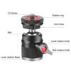 BallHead Tripod Head with Locking Knob 360Rotatable BallHeads Camera Mount Adapter 1/4 Screw 3/8Threaded Hole Cold Shoe Mount view 4