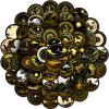 50Pcs Black Gold Celestial Stickers, Graffiti Vintage Waterproof Decals for Laptop, Scrapbook, Kindle, Journal, Skateboard, Water Bottle, Notebook, Chromebook, Suitcase view 1