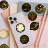 50Pcs Black Gold Celestial Stickers, Graffiti Vintage Waterproof Decals for Laptop, Scrapbook, Kindle, Journal, Skateboard, Water Bottle, Notebook, Chromebook, Suitcase view 4